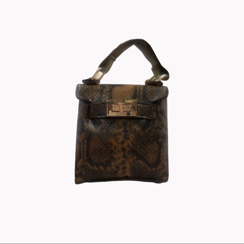 PRETTY LITTLE THING snake print micro mini bag